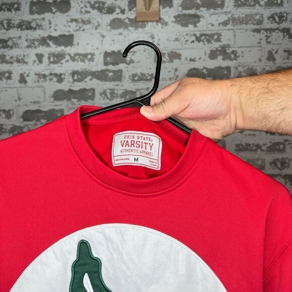 Varsity authentic apparel Ohio state buckeyes long sleeve light weight crew neck - Picture 3 of 5